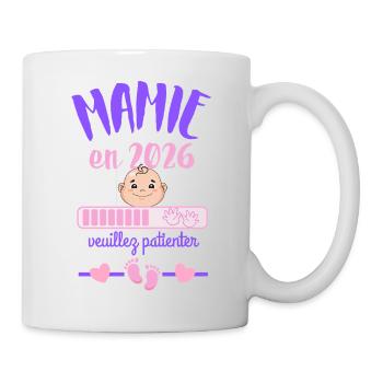 Mamie en 2026 Veuillez Patienter - Mug blanc - blanc - Droite