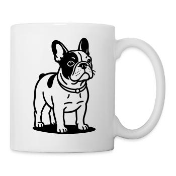 Bouledogue français - Mug blanc - blanc - Droite