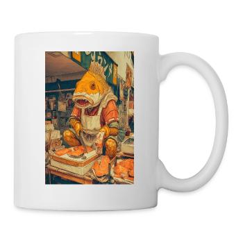 Gill Chef at the Market - Mug - white - Right