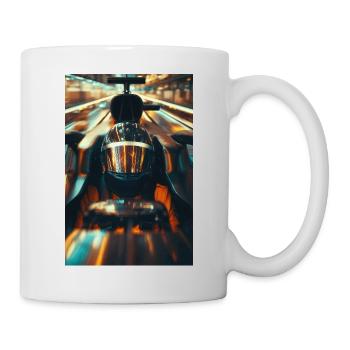 Casque de course Neon Apex en mouvement - Mug blanc - blanc - Droite