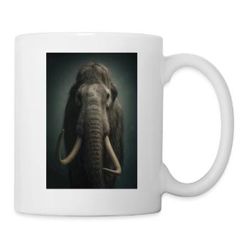 Nachtaktiver Elfenbeinelefant - Tasse - Weiß - Rechts