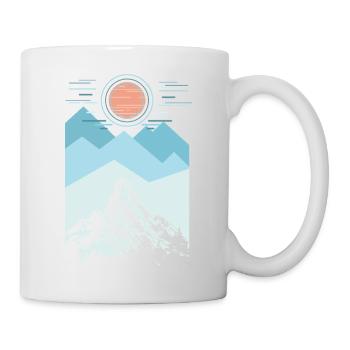 Wanderer, Pfadfinder, Camping, Wandern, Bergsteigen, Bergberg - Tasse - Weiß - Rechts