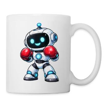 Boxen Roboter Boxer - Tasse - Weiß - Rechts