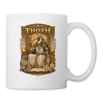 Trône de THOTH - Mug blanc - blanc - Droite