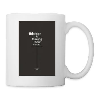 Design is Thinking Made Visual Poster - Mug - white - Right