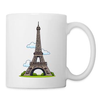 Eiffel Tower Cartoon Style - Mug - white - Right