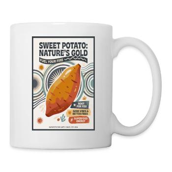 Patate douce : l’or de la nature - Mug blanc - blanc - Droite