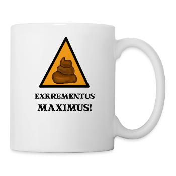 Excrementus Maximus! Funny spell children - Mug - white - Right
