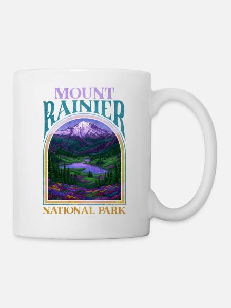 Mount Painted National Park Landschaft - Tasse - Weiß