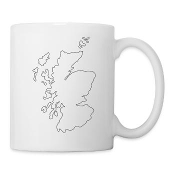 Carte de l’Écosse - Mug blanc - blanc - Droite