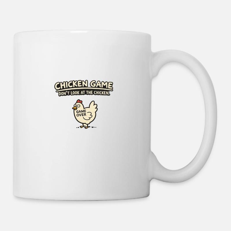 Chicken Game – Don't Look - Mug - white