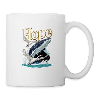 Hope Wale und Schwan - Tasse - Weiß - Rechts