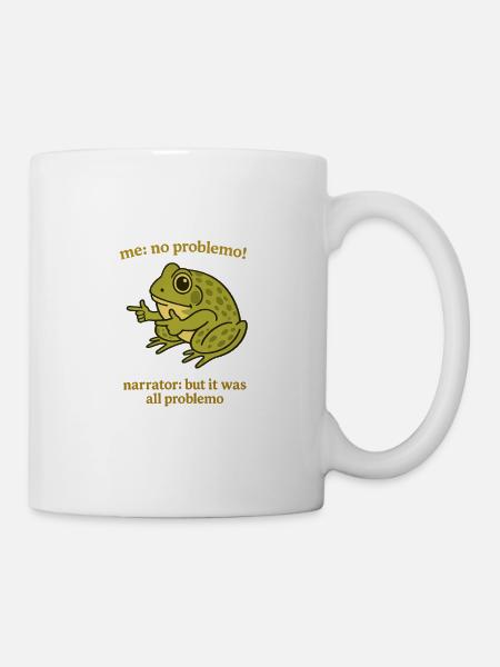 Frosch Sprüche Problemo Remix - Tasse - Weiß