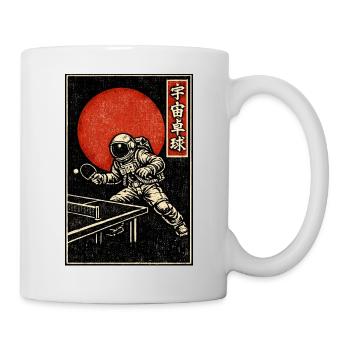Astronaute Ping-Pong Rouge - Mug blanc - blanc - Droite