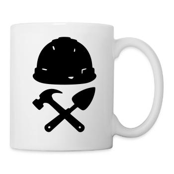T-shirt Construction - Builder Tools Helmet - Mug blanc - blanc - Droite