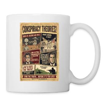 Conspiracy Theories Poster - Mug - white - Right