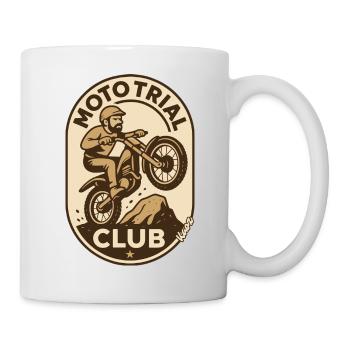 Moto Trial Club Vintage Logo - Mug - white - Right