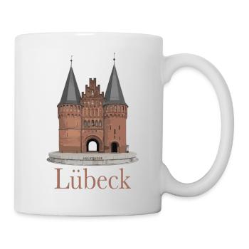  Lübeck Holstentor Historische Hansestadt - Tasse - Weiß - Rechts