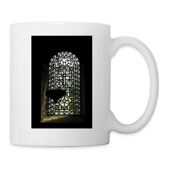 Stained Glass Window Silhouette - Mug - white - Right