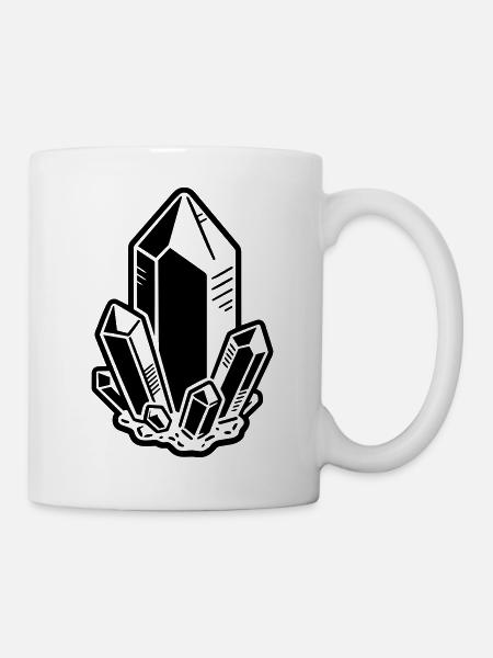 Edelsteine - Tasse - Weiß