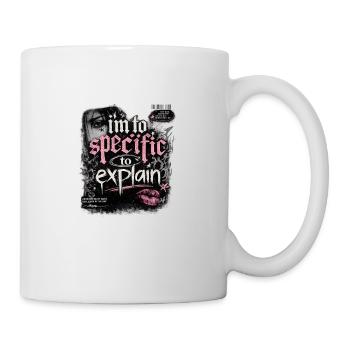 Trop précis pour expliquer – Gothic Pink - Mug blanc - blanc - Droite