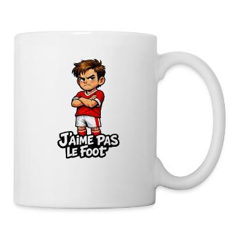 I don't like football - Mug - white - Right