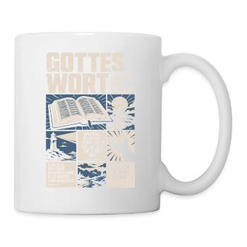 Gottes Wort lebendig wahr beständig - Tasse - Weiß - Rechts