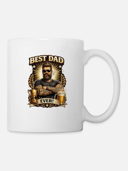 Bester Papa aller Zeiten - Tasse - Weiß