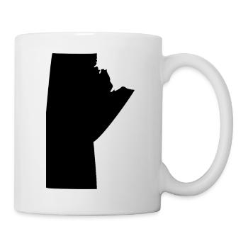 Carte du Manitoba - Mug blanc - blanc - Droite