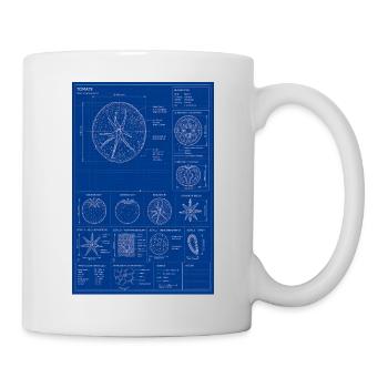 Tomato Blueprint Diagram - Mug - white - Right