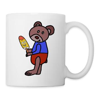 Bär Teddy  Eiskrem  Eis Kind - Mug - white - Right