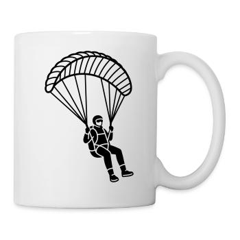Gleitschirmfliegen - Tasse - Weiß - Rechts
