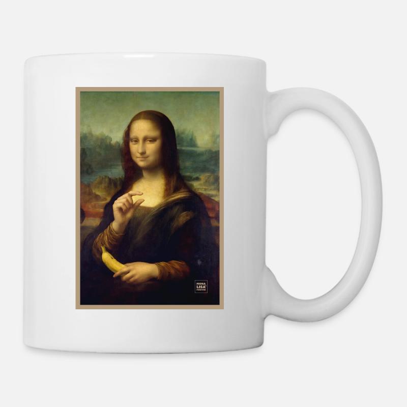 Mona Lisa Banana Scale - Mug - white