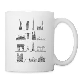 Around_The_World - Tasse - Weiß - Rechts