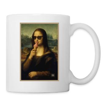 Mona Lisa Licking IceCream - Mug - white - Right