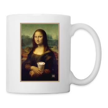 Mona Lisa Latte Portrait - Mug - white - Right