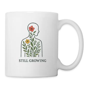 Still Growing Plant Silhouette - Mug - white - Right