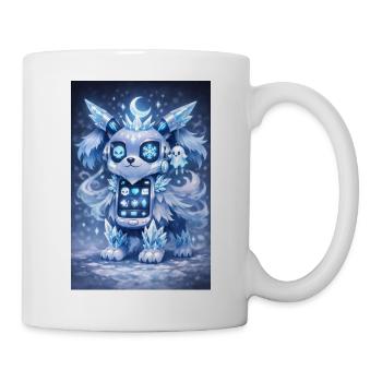 Eis-Kristall Robo-Hund - Mug - white - Right