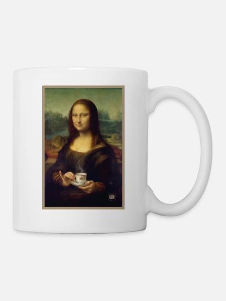 Mona Lisa Teezeit - Tasse - Weiß