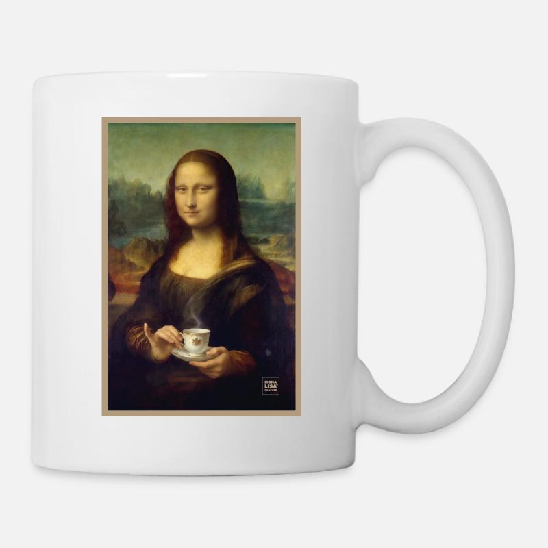Mona Lisa Teezeit - Tasse - Weiß