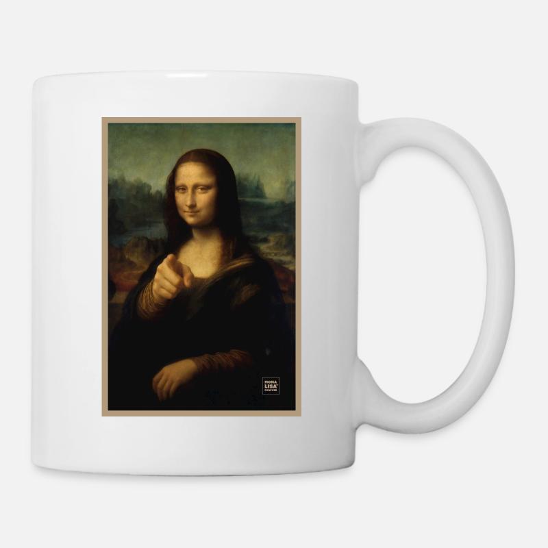 Mona Lisa Chose You - Mug - white