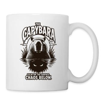Capybara Chaos Horror Design - Tasse - Weiß - Rechts