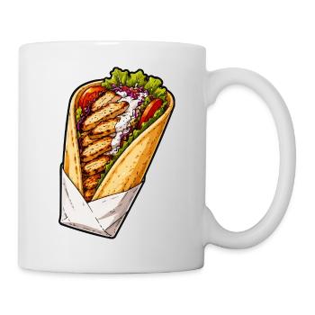 Chicken Wrap Illustration - Mug - white - Right
