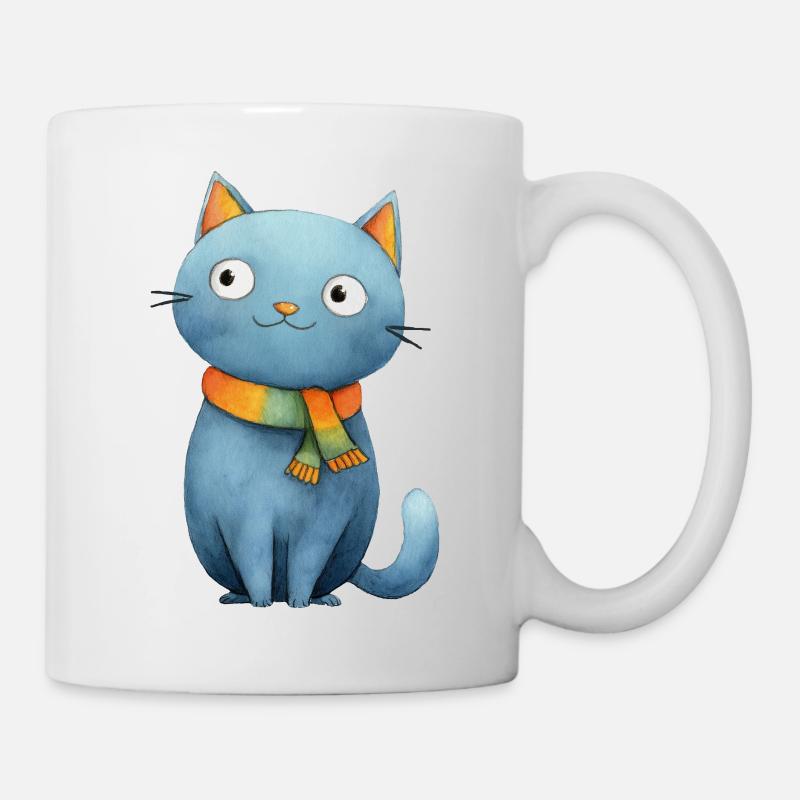 Little cat magic tale style - Mug - white