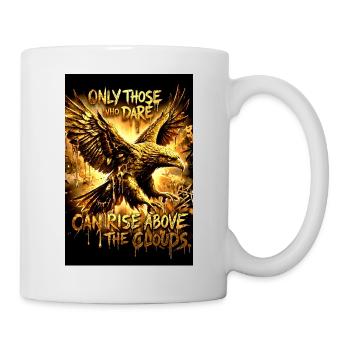 Adler Poster Motivation Spruch Wandbild - Tasse - Weiß - Rechts