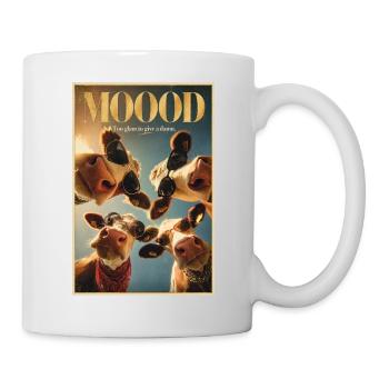 Mood Moo : Affiche Glam Cow - Mug blanc - blanc - Droite