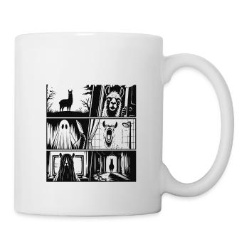 Lama Nightmares Horror Comic - Mug blanc - blanc - Droite