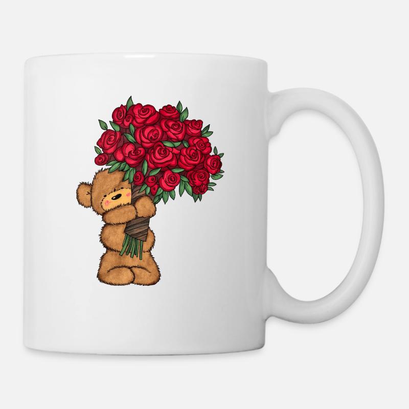 Baer_Blumen - Mug - white