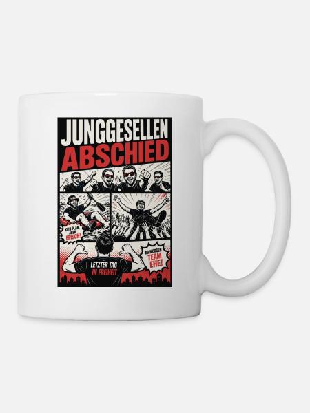 JGA Party Comic Style - Tasse - Weiß