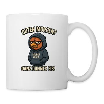 Der frühe Vogel kann mich mal - Tasse - Weiß - Rechts